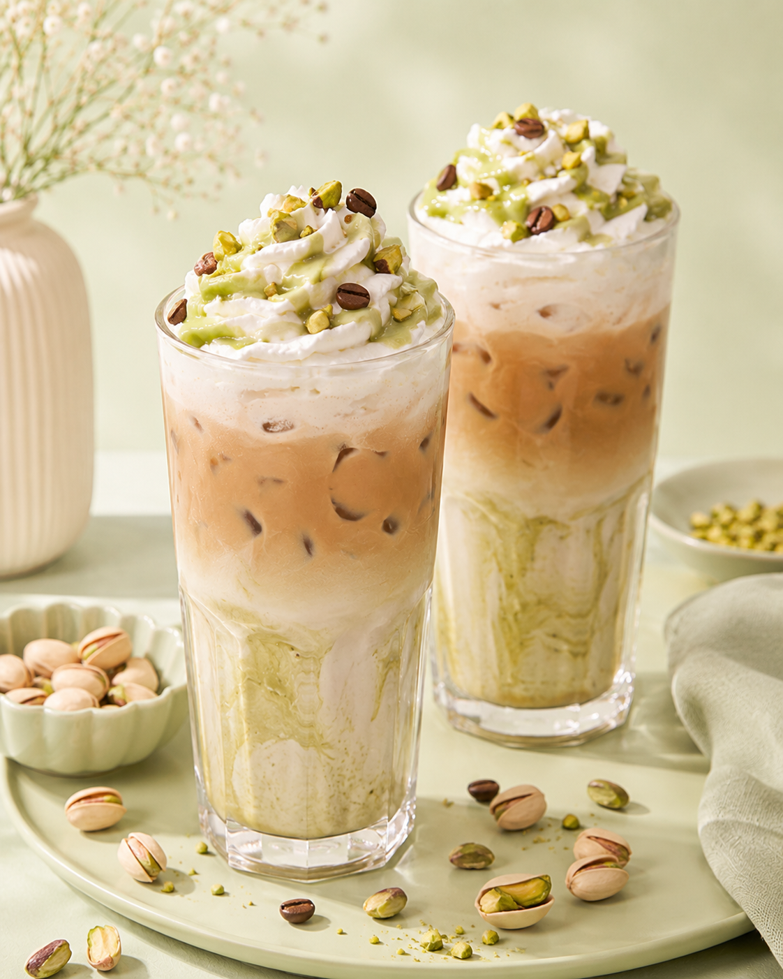Pistachio Cream Coffee Kawafée, café glacé crémeux à la pistache